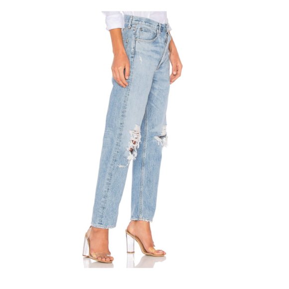 AGOLDE 90's Mid Rise Loose Fit Distressed Jeans - Picture 2 of 6